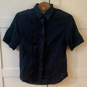 See By Chloe Navy Button Down Shirt